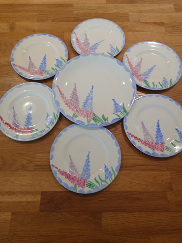 Set myott art deco plates - deco,