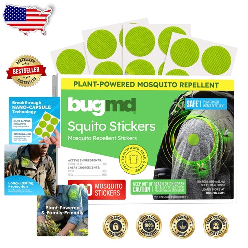 Squito stickers 390 deet - stickers:, deet-free