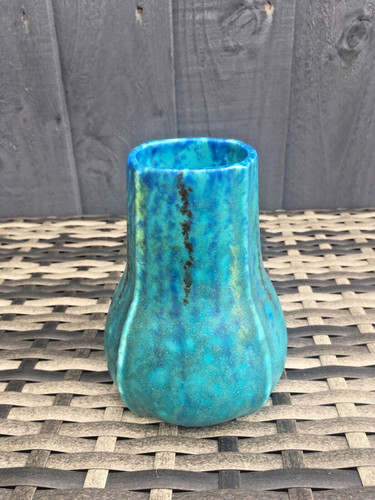 Antique mottled turquoise blue - antique,