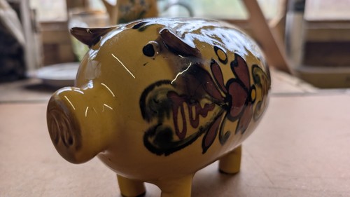 Ceramic piggy bank money - money, box