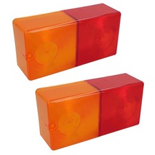 Pair Replacement Rear Trailer Light Combination Lamp Lens Genuine Britax