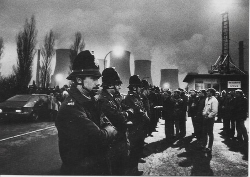 Miners strike police - miners,