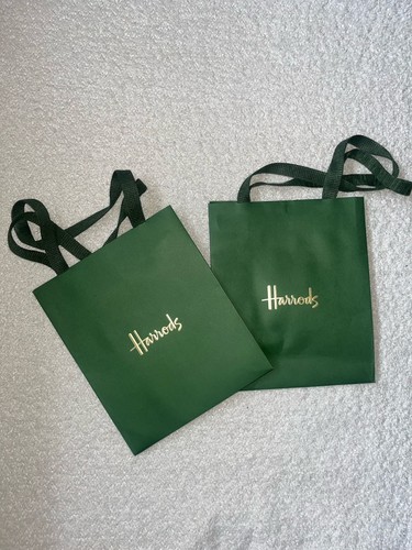 Two harrods small paper gift - two,