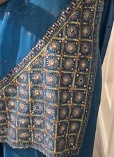 Light Blue Georgette Saree