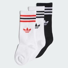 ADIDAS Kid's White/Black/Red 3