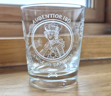 BONNIE PRINCE CHARLIE ENGRAVED GLASS Jacobite AUDENTIOR IBO I WILL GO DARINGLY