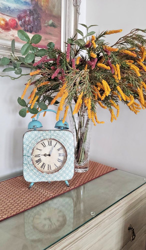 Vintage style mantel clock - style,
