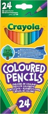 CRAYOLA Colouring Pencils - Assorted Colours 24 count (Pack of 1), Multicolor 