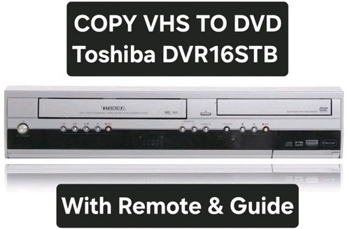 Toshiba vhs dvd recorder - dvd, copy