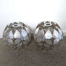 Pair Of Vintage Capiz Shell