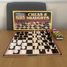 Kitfix Swallow Chess & Draughts Set Vintage Game No. 1387