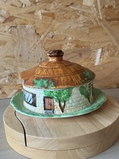 Vintage Beswick Cottage Ware Round cottage butter or cheese dish1940 s