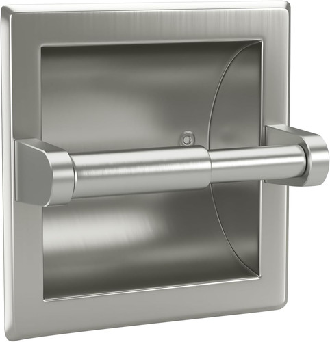 Recessed toilet paper - toilet,