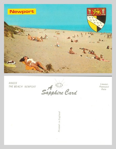 Postcard the beach newport - postcard, beach,