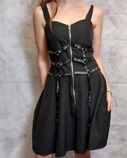 Gothic Bondage Skater Dress