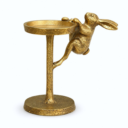Cast iron hare - hare, pillar
