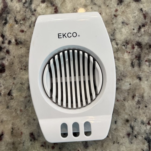 Vintage ekco white egg slicer - white,