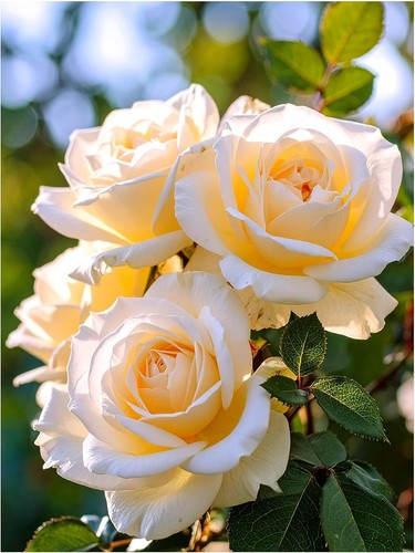 Tile mural white rose - mural,