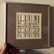 Chrome Frame Matted Abstract