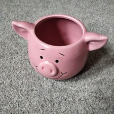 Percy Pig pink ceramic pot for plant, sweets, cotton balls or buds or trinkets