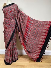Red Ajrakh Pure Modal Silk