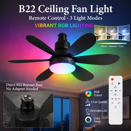 Modern led ceiling fan - ceiling, light