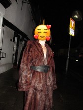 Stylish Vintage Genuine Mink Fur Coat, Elegant & Warm