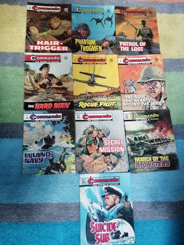 Vintage commando war comics - commando,