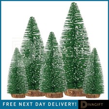 5PC MINI CHRISTMAS TREE TABLE TOP SMALL PINE TREE XMAS GREEN FOR DECOR DESKTOP