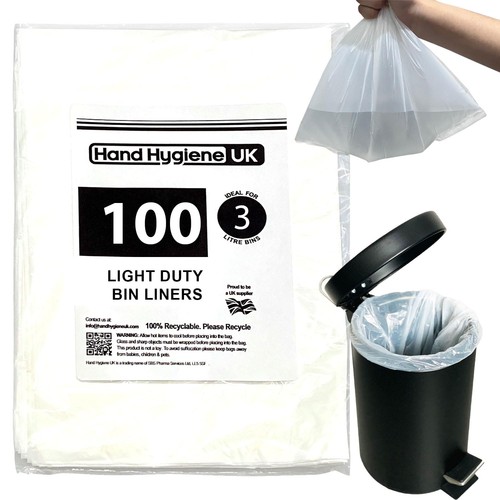 Pedal bin liners 100 count - pedal,