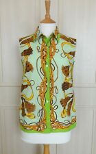 Renato Nucci Cotton Scarf Print Blouse - UK10