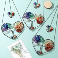 Double Heart 7 Chakra Tree of