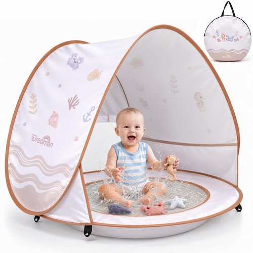 Dreamon pop beach tent - up,