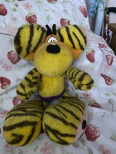 Vintage Diddl Maus Diddlmaus Mouse Thomas Goletz Yellow Tiger Stripe Plush Toy