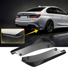 2pc Universal Rear Fiber Carbon Bumper Lip Splitter Diffuser Canard Protector
