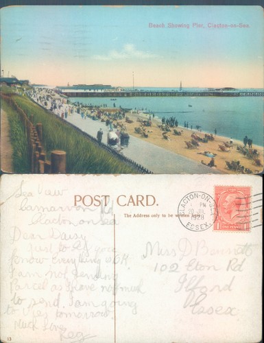 Beach showing pier clacton - showing, in