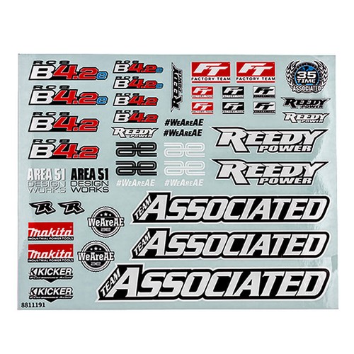 Team associated rc8b4 decal - team,