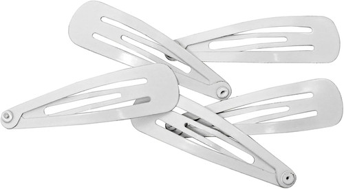 Silver kippah hair clips - hair, 24