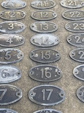 Vintage Industrial Metal Numbers,vintage Locker Numbers,vintage Coat Hook Number