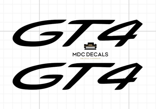 Porsche gt4 decal stickers - gt4, decal/stickers