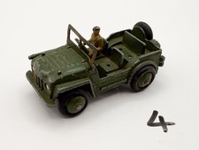 DINKY TOYS # 674 AUSTIN CHAMP JEEP ARMY MILITARY DIECAST MODEL CAR PLAY WORN