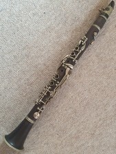 Old wooden clarinet - old,