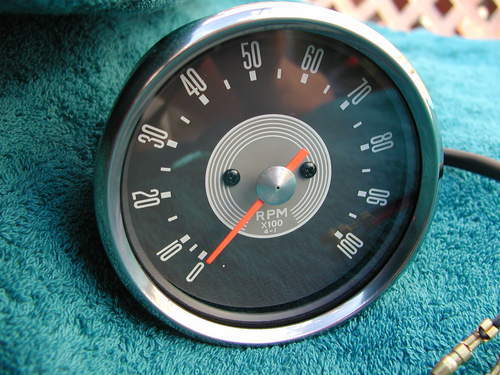 Authentic tachometer grey face - tachometer,