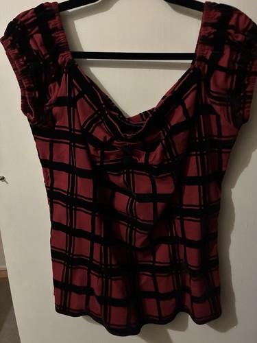 Collectif red black check - red,