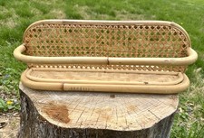 Vtg BoHo Curved Bamboo &