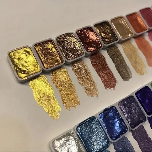 Colors metallic watercolor - metallic,