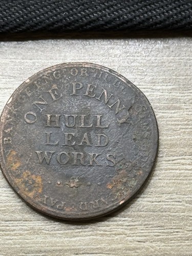 Hull lead works one penny - hull,