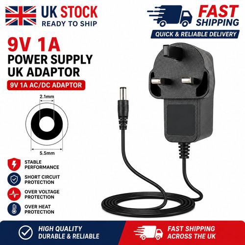 Power supply 9v - 9v, uk