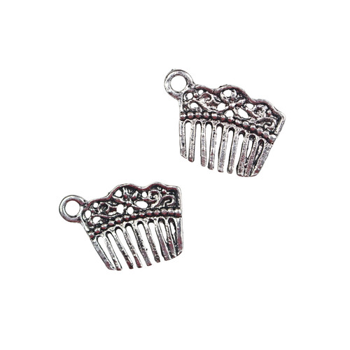 Hair comb charms - charms, antique