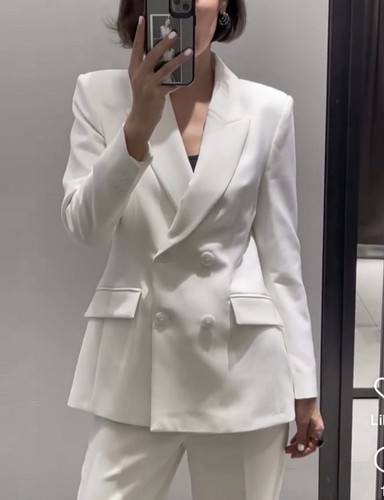 Zara new woman double breasted - zara,